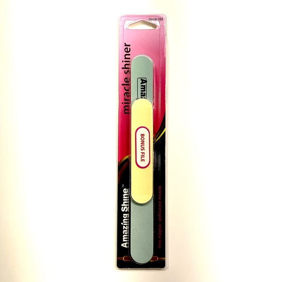 Amazing Shine Nails Miracle Shiner Nail File With Bonus File Smooth & Shine New - Picture 2 of 12